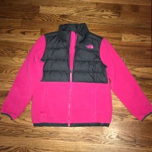 Girl North Face fleece/ Down jacket